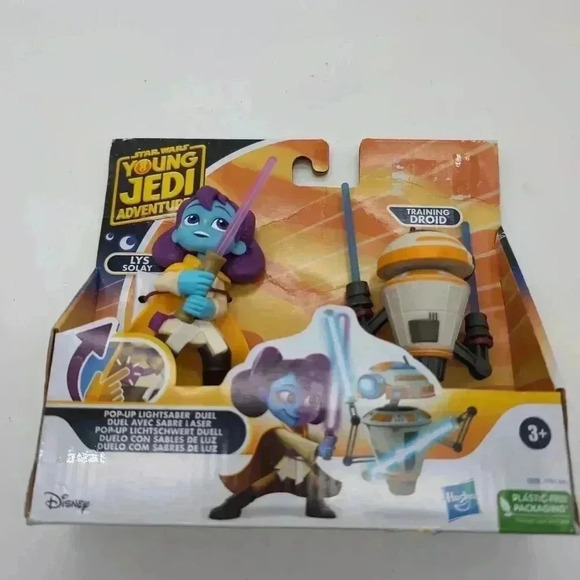 Star Wars Young Jedi Adventures Pop-Up Lightsaber Lys Solay Training Droid -2 - Picture 3 of 4